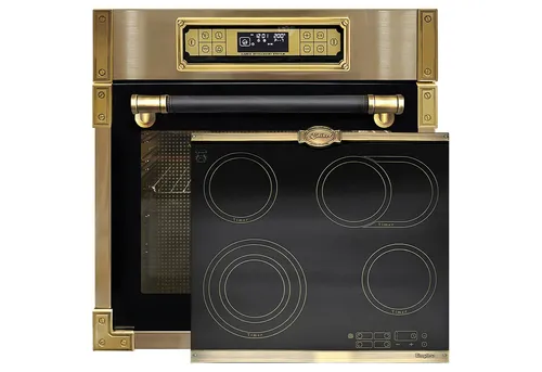 Kaiser Küchengeräte Autarkes Backofen-Set mit Kochfeld - Praktisches 2-teiliges Set mit 80 l Backofen und Glaskeramikkochfeld. Ideal für effizientes Kochen mit 4 Kochzonen und hochwertigem Teleskopauszug.
