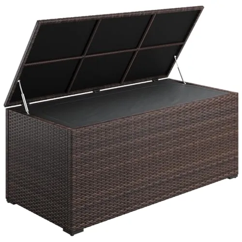STEELSØN Auflagenbox Serion für den Garten in braun von STEELSØN