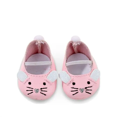 Puppenkleidung Götz Ballerinas Mäuschen rosa mit aufgestickter Nase 42-50 cm