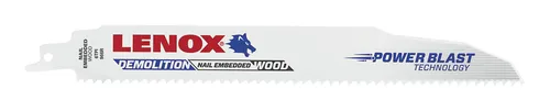 Lenox Säbelsägeblatt 229 x 25 x 1,6 mm 6Zähne Pack a 2 Stück - 20598966R (2 Stück)