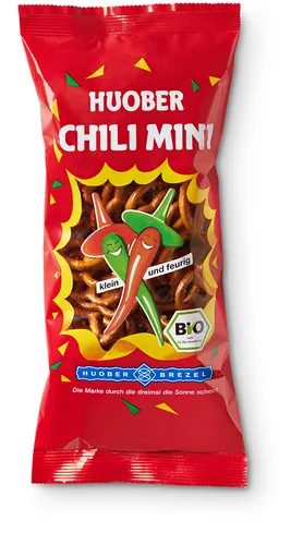 Huober Mini  Laugengebäck Brezel Chili 75 g Bio von Huober