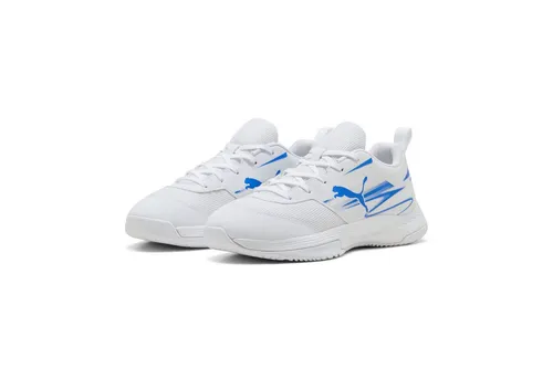 PUMA Varion II Hallensportschuh Teenager Sneaker 108105 White-Ultra Blue, Größe 37.5 EU - PUMA Varion II Hallensportschuhe für Teenager bieten optimalen Halt und Komfort. Mit Variofoam-Dämpfung und atmungsaktivem Variomesh bist du bereit für jede Herausforderung auf dem Spielfeld.
