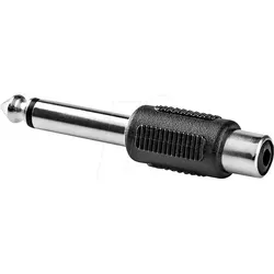 N CAGB23935BK - 6,35 mm Klinken Stecker auf Cinch Buchse