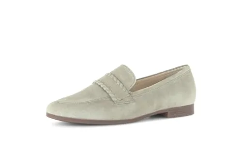 Gabor Damen Slipper - Ultra-Light Mokassins in Night-Blue/Off-White - Bequeme Slipper für Damen aus hochwertigem Leder, ideal für den täglichen Einsatz. Die ultraleichte Bauweise sorgt für angenehmen Tragekomfort, perfekt für Freizeit und Sommer.