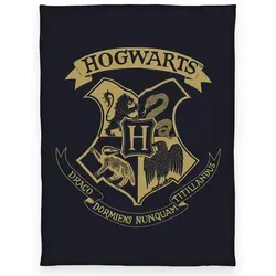 Klaus Herding - Harry Potter Decke dunkelblau 150x200 cm - Bettdecke im Harry Potter Design, aus 100% Polyester, flauschig und warm, ideal für Fans und perfekt für Wohn-, Schlaf- und Kinderzimmer.