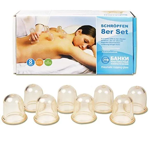 Medpribor Schröpfen SET aus Gummi für Vakuummassage Pneumatic cupping-glass