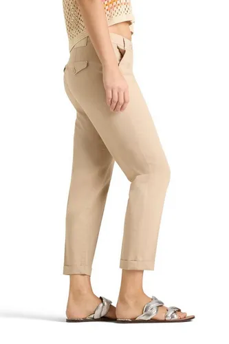 Cambio Stoffhose Karina turn-up - Stylische Stoffhose in der Farbe Coconut Sand, ideal für den Alltag und bequem zu tragen. Perfekt für einen modernen Look.