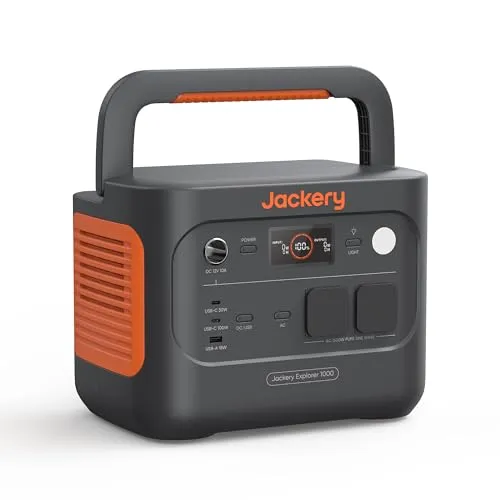 Jackery E1000 v2 Tragbare Powerstation, 1070Wh Kapazität, 1500W AC-Ausgang