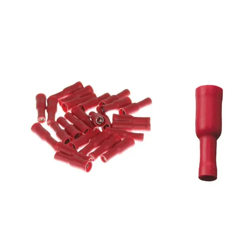 Rundsteckhülsen 3,86mm rot 0,25-1,0 qmm (0,10 EUR/0 Stück) 25