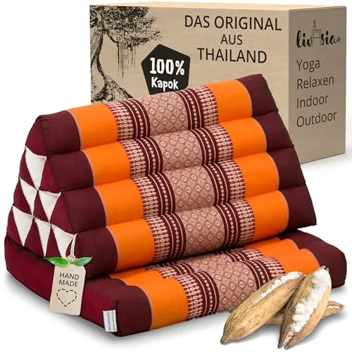 livasia Thaikissen mit 1 Auflage in orange von livasia