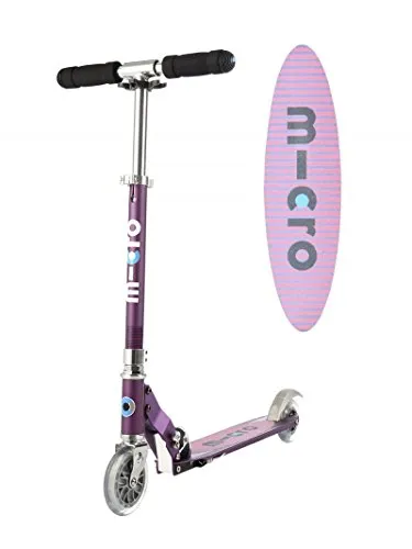 Micro Scooter SpeedPlus schwarz/orange in lila von Micro