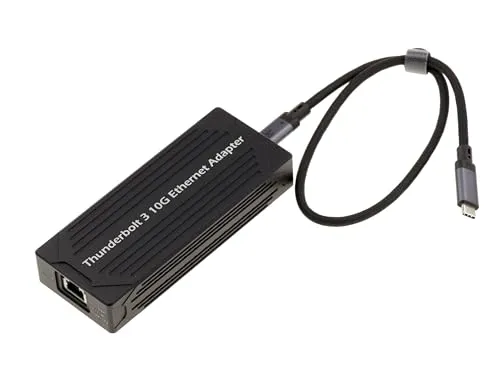 KALEA-INFORMATIQUE USB Thunderbolt 3 10G auf 10 GIGABIT ETHERNET 10G 5G 2.5G 1G 100Mb Netzwerk-Adapterkabel mit Intel JHL6340 und AQC107 Controllern.