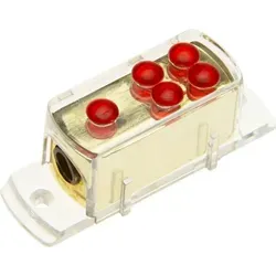 12V KFZ Strom Kabel Verteiler Block 1x 25mm2 4x 10mm2 1 zu 4 passend für Hifi Verstärker