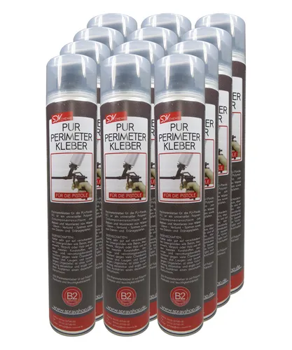 PUR PERIMETERKLEBER 12 x 750ml Dämmstoffkleber B2 Klebeschaum XPS EPS