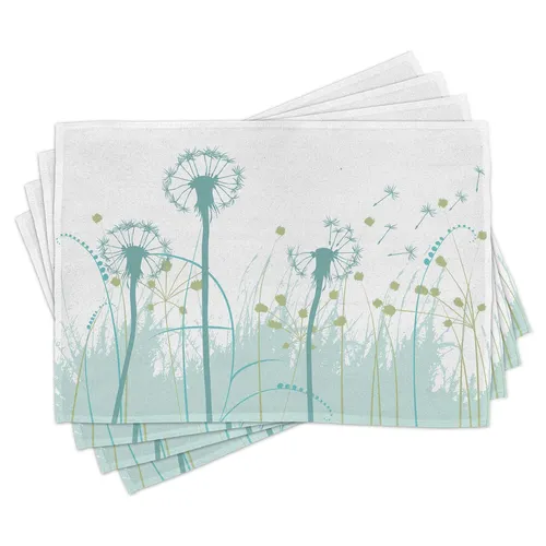 Tischset Platzset 4er Set Blumen Botanik Blooms