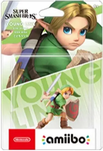 Nintendo Amiibo Young Link - Super Smash Bros Collection - Toys to Life Figur mit einzigartiger Interaktion im Spiel, ideal für Nintendo Wii U Fans und Sammler.