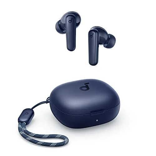 soundcore by Anker P20i True Wireless Earbuds, Kabellose Bluetooth Kopfhörer, 10mm Treiber, Bluetooth 5.3, Anpassbarer EQ, 30 Std. Spielzeit, IPX5 wasserfest, 2 Mikros mit KI (Blau) (Generalüberholt)