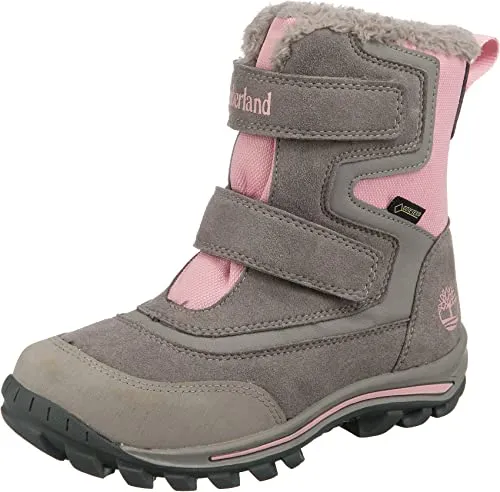Timberland Chillberg 2-Strap Wanderstiefel, Rosa Grau, 34 EU