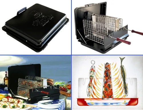 Grill, Picknickgrill, Tischgrill, Mr. BBQ® Koffergrill