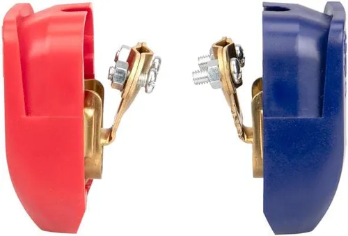 Alca Clip Fix Batterie-Polklemmen, für Plus- und Minuspol, 2er-Set