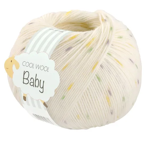 LANA GROSSA COOL WOOL BABY Häkelwolle, 220 m (besonders geeignet für Babystricksachen), 50 g