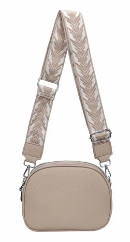 ITALYSHOP24 Schultertasche Damen Tasche Crossbody Handytasche, als Schultertasche, Crossover, Umhängetasche tragbar