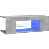 vidaXL TV Schrank mit LED-Leuchten - Trendiges Lowboard für Ihr Wohnzimmer - TV-Halterungen mit stilvollem Design und RGB-LED-Beleuchtung für eine moderne Atmosphäre. Bietet ausreichend Stauraum für Mediengeräte und sorgt für Stabilität.