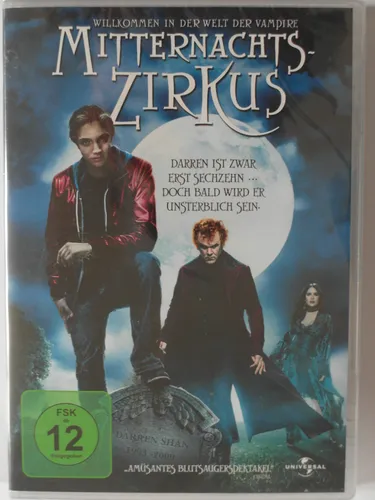 Mitternachtszirkus - Willkommen in der Welt der Vampire - Salma Hayek, W. Dafoe - Horror-Komödie auf DVD, voller spannender Kreaturen wie Vampire und Werwölfe, unter Regie von Paul Weitz.
