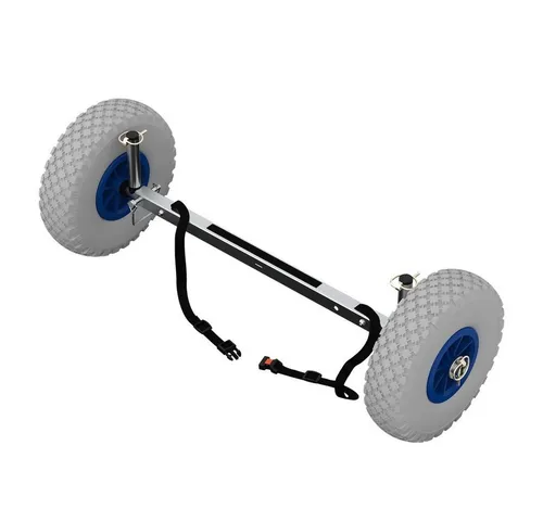 SUPROD SUP-Transportwagen mit SUP-Rädern - Edelstahl UP260 blau|grau - Surfen & Kitesurfen - Robuster Transportwagen aus Edelstahl für Stand Up Paddle Boards, max. Belastbarkeit 30 kg, ideal für einfaches Transportieren.