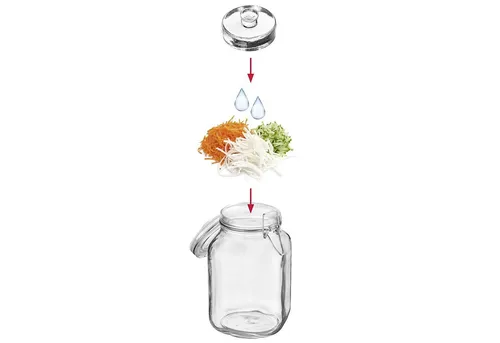 Produktbild Westmark Fermentiergewichte – 4-teiliges Fermentierset aus Glas