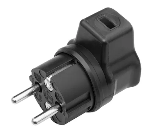 Schutzkontakt Gummi Winkelstecker 230 V Flachkabelstecker Illu Kabel