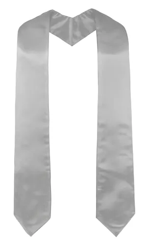 GraduatePro Abschluss Stola Kirche Priester Chor Stahl Erwachsene Unisex Universität 152cm Silber