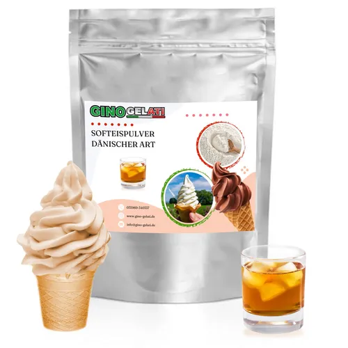 Gino Gelati Rum Dänisches Softeis Pulver 1kg von Gino Gelati