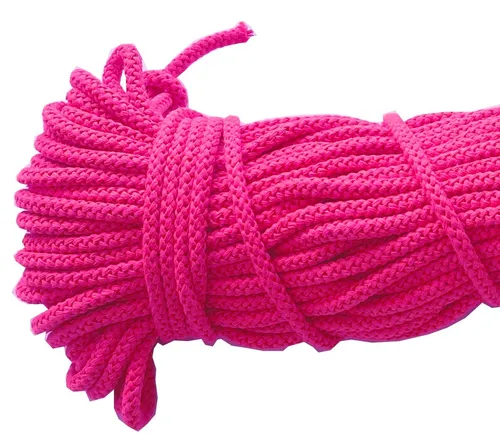 Mississhop Kordel 100 m / Ø 5 mm / Ø 3 mm Baumwollkordel Seil Kordel 100 % Baumwolle