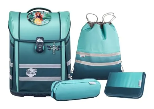 McNeill PERFECTO Schulranzen-Set 5tlg. - Gradient Blue Lagoon - Schulranzen-Set mit 2 Jahren Garantie, ideal für einen optimalen Start ins Schuljahr.