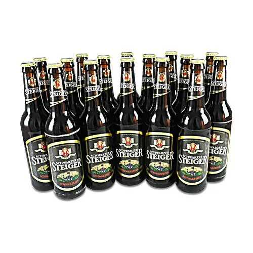  Dresdner Schwarzer Steiger (Schwarzbier / 16 Flaschen à 0,5 l / 5,0 % 3,70€/1l