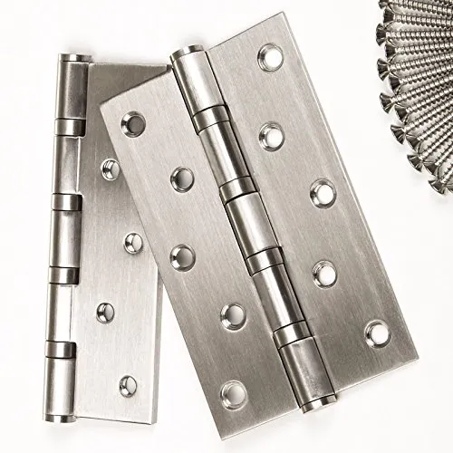 Stück SO-TOOLS® Schwerlast Aufschraubbänder/Tragkraft 75 kg/Materialstärke 2,5 mm / 125 x 75 mm/Aufschraub-Scharnier aus Edelstahl/Türscharnier Türbänder mit wartungsfreien Gleitlagern 2