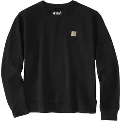 Carhartt Damen Sweatshirt French Terry - Schwarz - XL - Sweatshirt in Relaxed Fit aus atmungsaktivem Tencel™ Lyocell, ideal für Komfort und Bewegungsfreiheit. Perfekt für lässige Outfits und den Alltag.