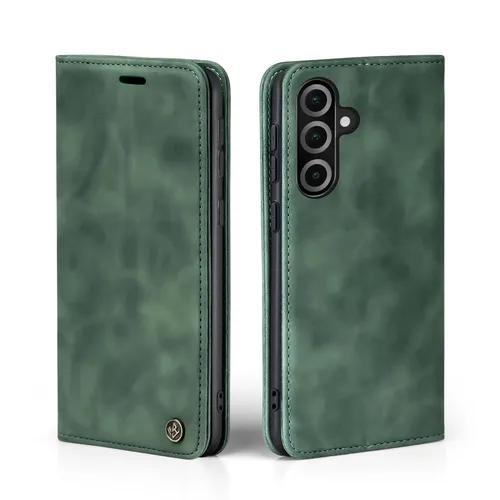 Handyhülle für Samsung Galaxy A26 5G Klapp Magnet Smartphone Cover Case Grün