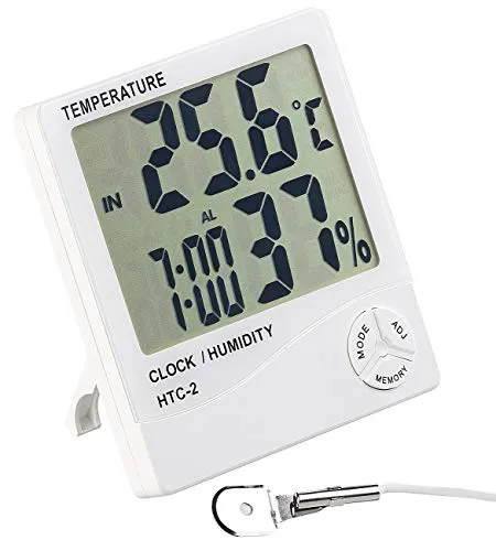 PEARL Thermometer Wohnmobil: Digitales Thermometer & Hygrometer mit Außensensor