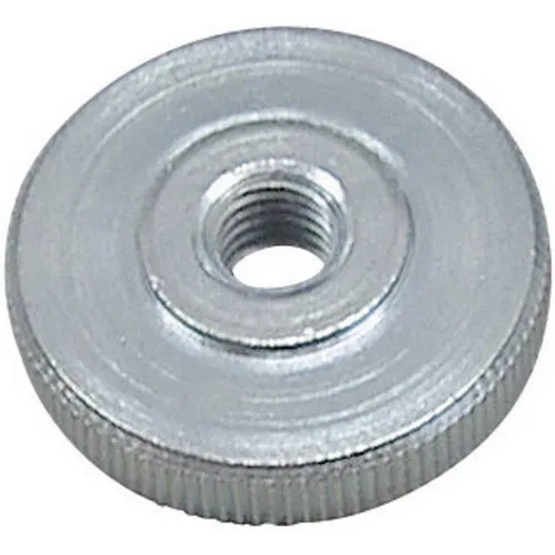 10er Multipack TOOLCRAFT DIN 467 - 5 ZN Rändelmuttern M5 DIN 467 Stahl verzinkt