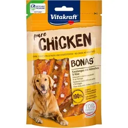 Vitakraft fleischiger Hundesnack Chicken Bonas Kaustangen Huhn und Käse (1x 80g)