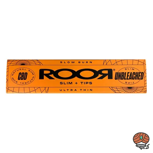 ROOR Unbleached Slim Tips + Long Papers / Drehpapier, 32 Blatt
