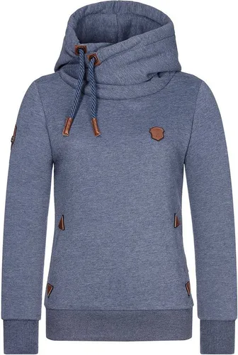 Produktbild Naketano Damen Kapuzenpullover Indigo Blue Melange, M