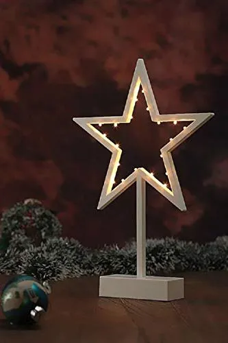 Gravidus Weihnachtsstern mit LED Beleuchtung - Schaffen Sie eine festliche Atmosphäre mit warmweißen LEDs. Der kompakte, kabellose Weihnachtsstern lässt sich flexibel platzieren und einfach per ON/OFF-Schalter bedienen.