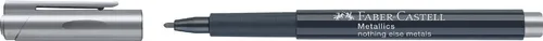 FABER-CASTELL Metallics Marker silber von Faber-Castell