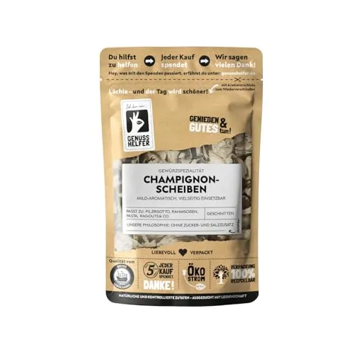 Bremer Gewürzhandel Champignonscheiben, getrocknete Pilze, aromatisch, leicht Umami, 30g