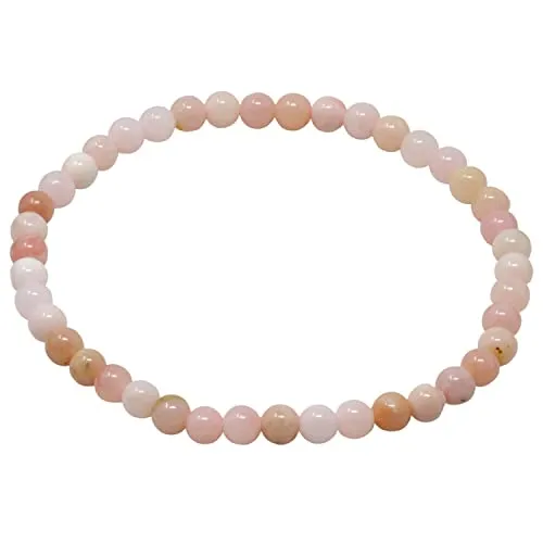 Armband Armschmuck aus Opal Pinkopal Andenopal rosa Ã˜ 4mm endlos dehnbar 18,5cm