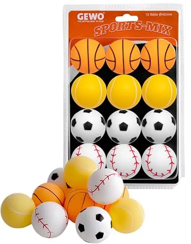 GEWO Sports-Mix Tischtennisbälle von GEWO