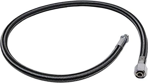 XS Scuba Miflex Geflochtene Niederdruckschläuche, Schwarz, 61 cm
